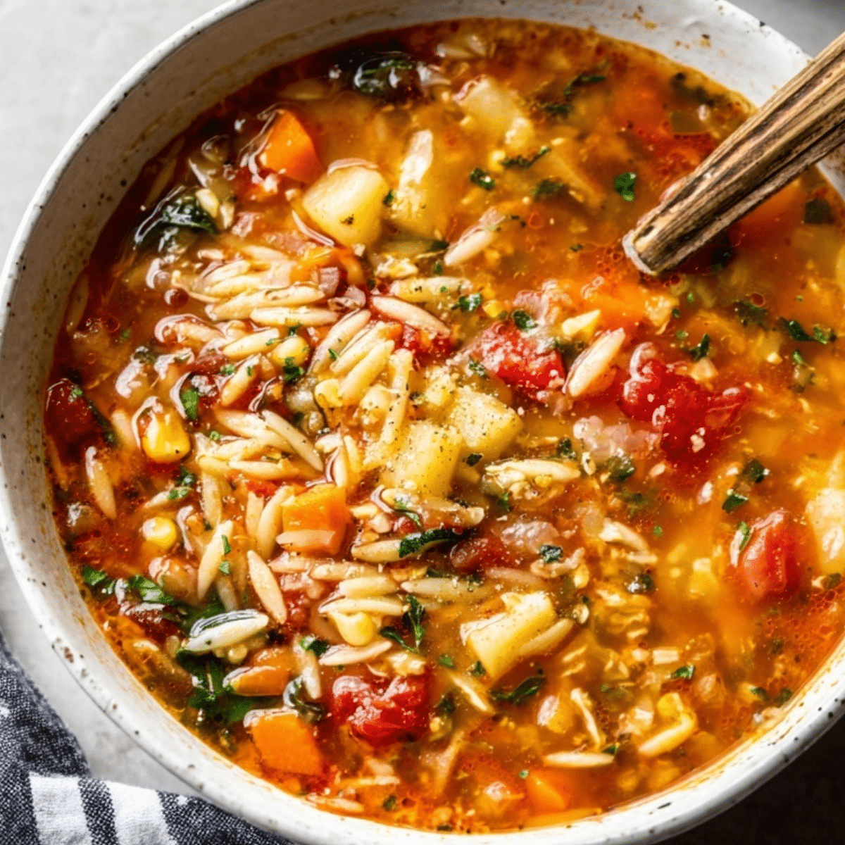 Healthy Vegetable Orzo Soup: Customize for Meal Prep & Picky Eaters